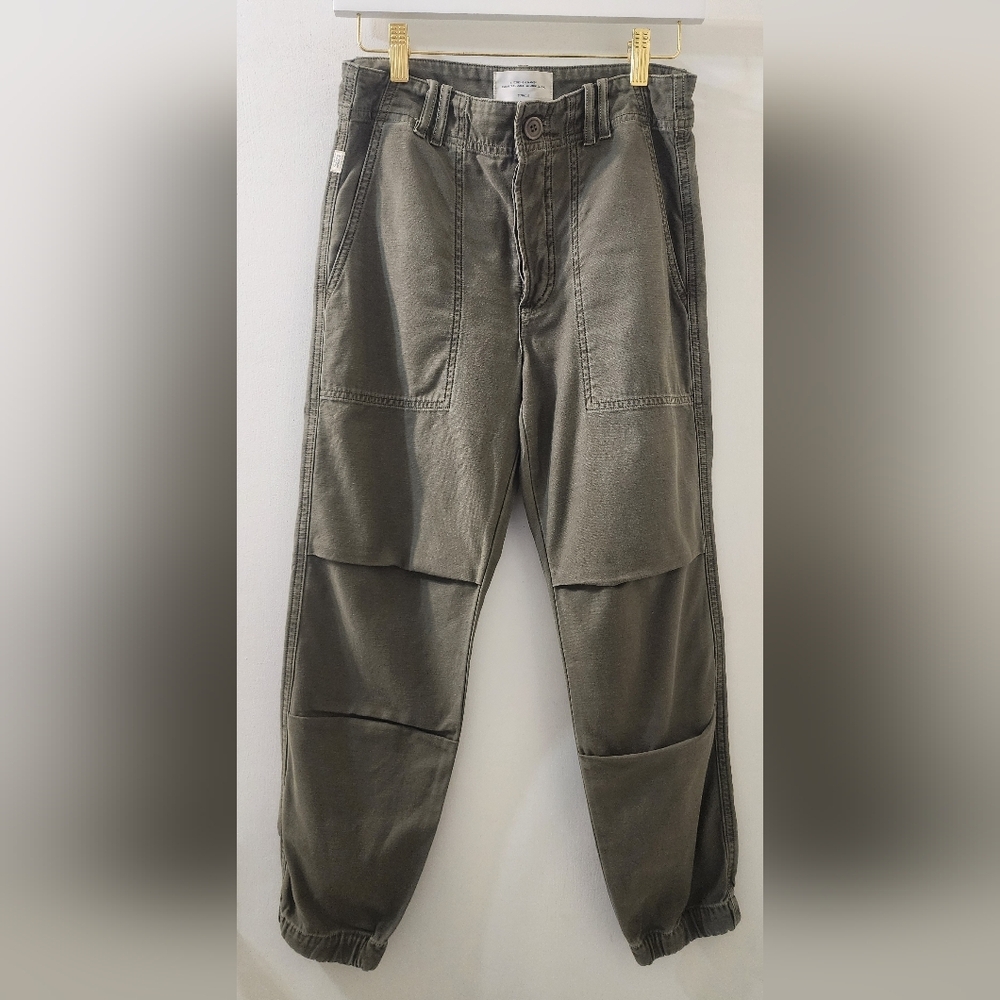 Citizens‎ Of Humanity Women's Olive Cargo Pants, Size 24, Cotton.